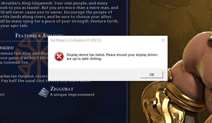 civ 6 game wont start