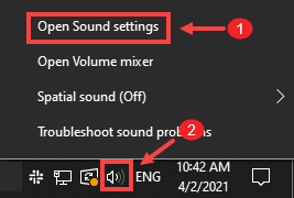 open sound settings