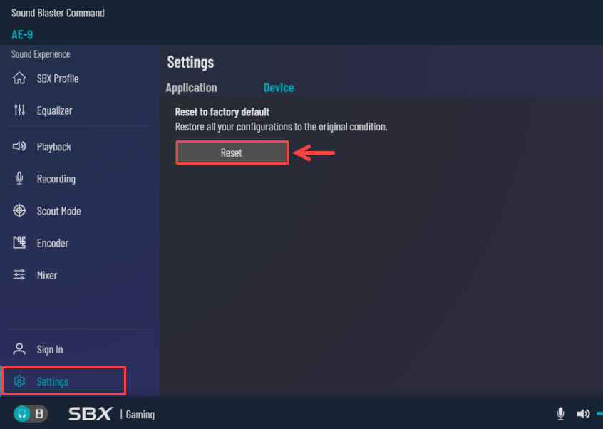 sound blaster software your audio device cannot be detected