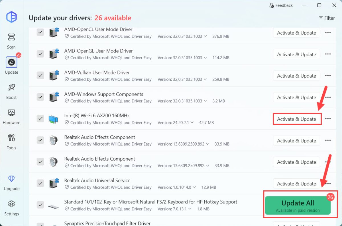 update intel wifi driver automatically driver easy