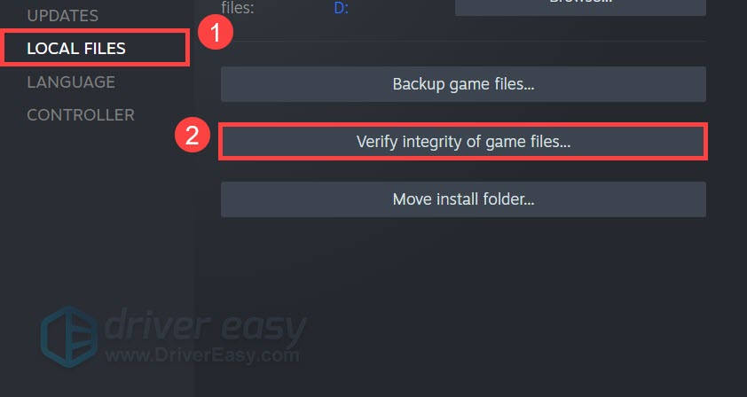 Verify your game files
