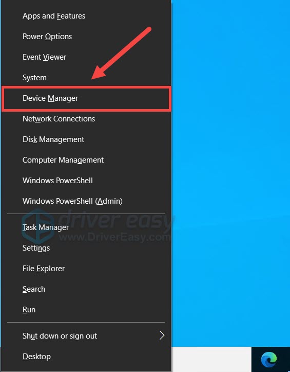 winx menu device manager
