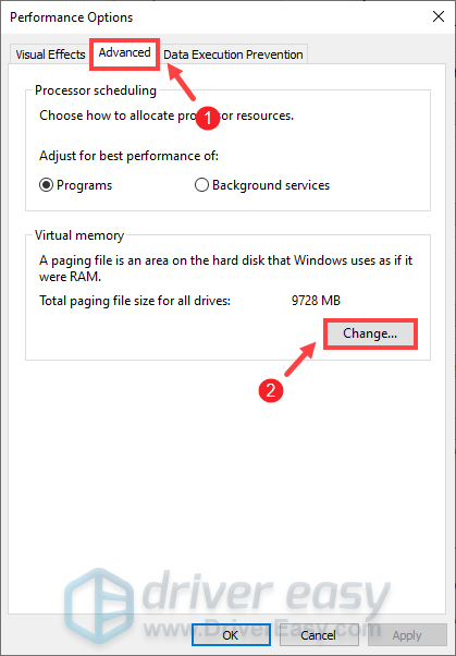 Quick Fix] RDR2 Out of Memory Please increase the page file size Error -  Driver Easy