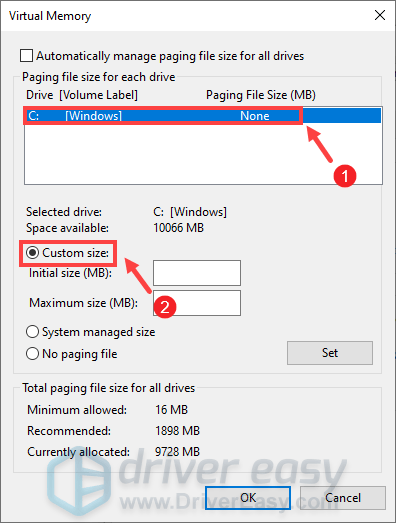 fix Red Dead Redemption 2 ERR_MEM_VIRTUAL_OUT_OF_MEMORY how to increase the page file size
