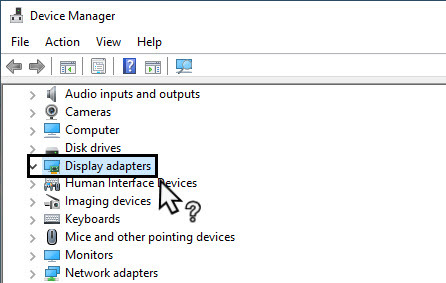 uninstalled graphics card from device manager