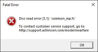How to fix the Modern Warfare 3 disc required error