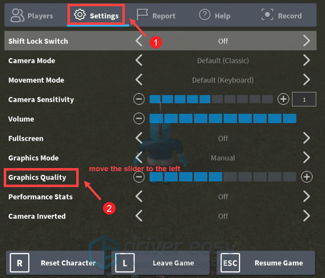 How To Change Roblox Game Settings 