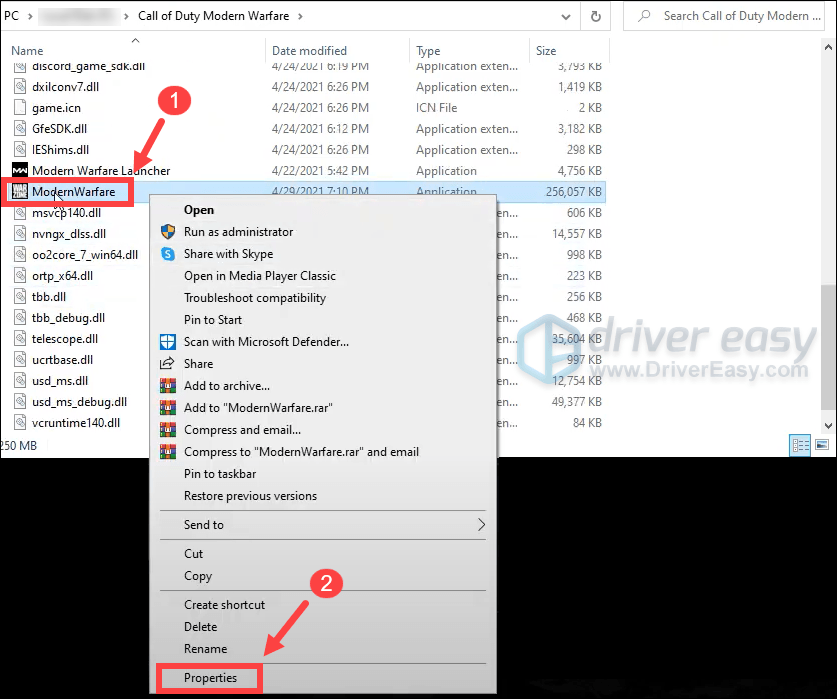 Call of Duty: Warzone disable fullscreen optimizations