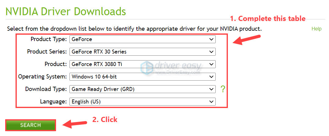 Download & Update NVIDIA GeForce RTX 3080 Ti driver manually