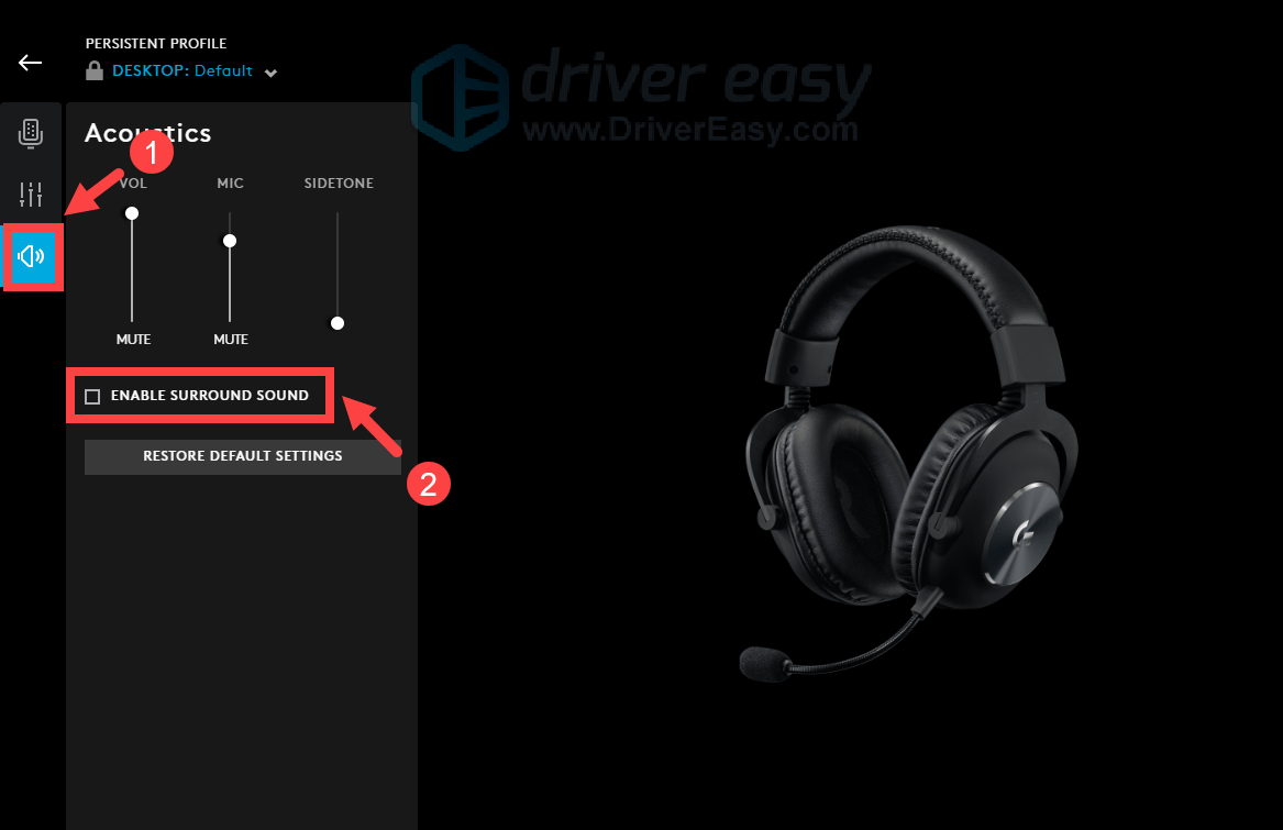 disable surround sound in 