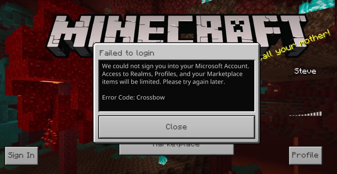 Minecraft Account Not Connecting