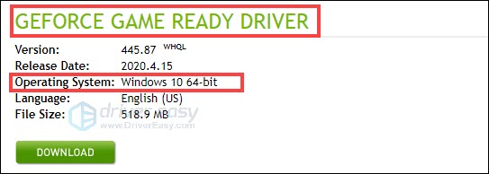 Nvidia 445.87 online driver