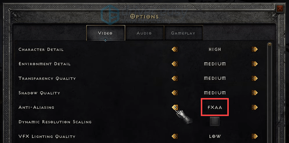 adjust in-game settings Diablo II: Resurrected