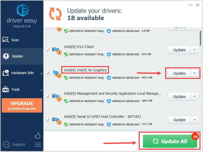 intel iris xe graphics driver dell