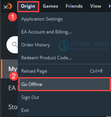 origin go offline