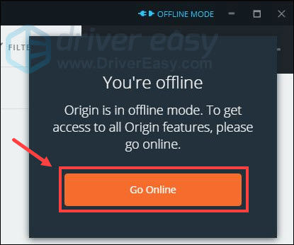 origin go online