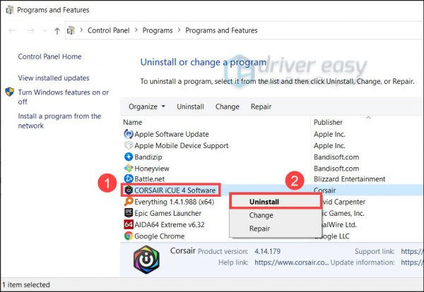 How To Fix Corsair ICUE Not Working On Windows 10/11 - Driver Easy