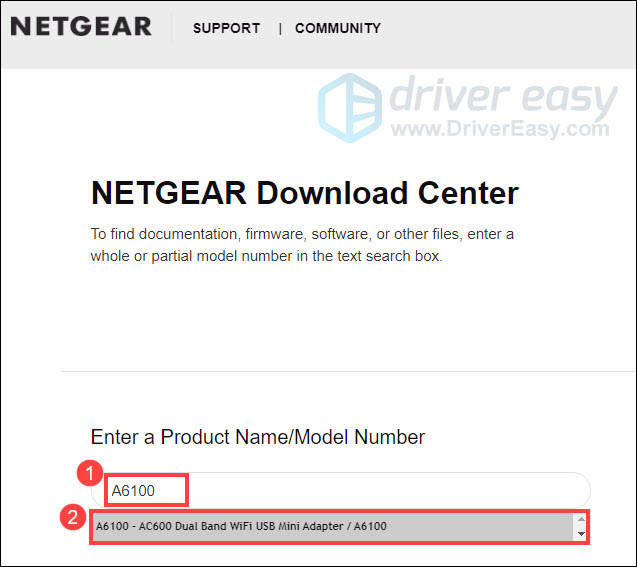 netgear a6100 download