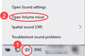 open volume mixer