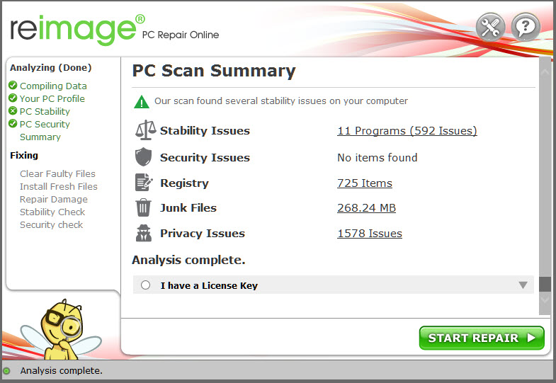 how to activate reimage cleaner auto clean feature