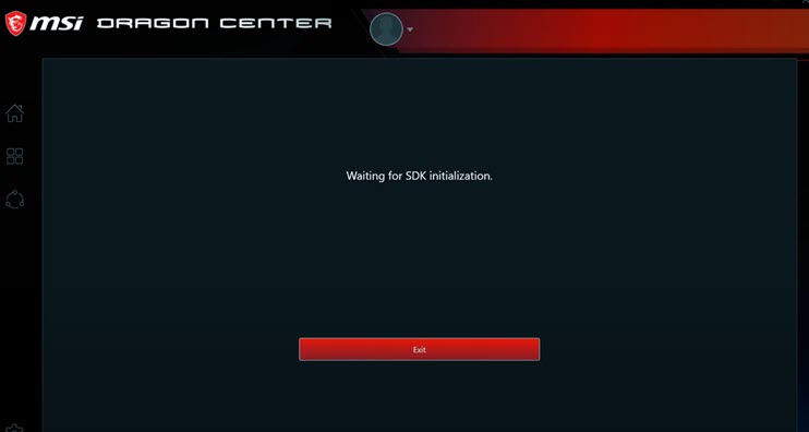 msi dragon center waiting for sdk initialization