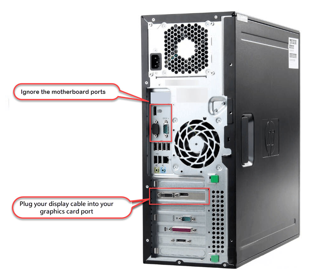 lose signal from monitor pc hardware issue