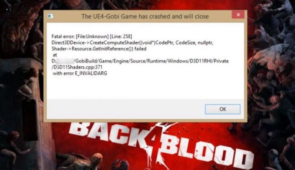 [SOVLED] Back 4 Blood UE4-Gobi Fatal Error - Driver Easy