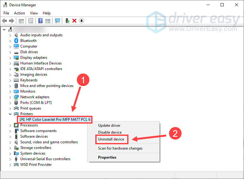 Op Den anden dag Samle Solved] HP printer driver is unavailable on Windows 11/10 - Driver Easy