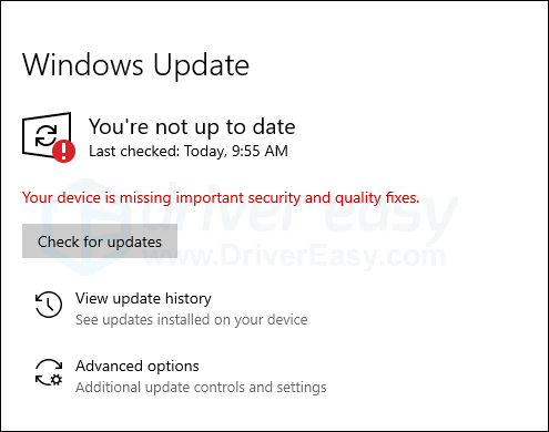How To Fix "Your Device is Missing Important Security and Quality Fixes" in Windows 10 [2022 Edition]