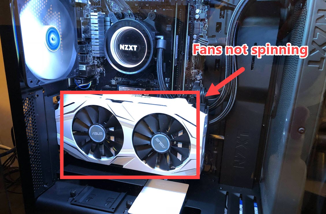 Is GPU fans not spinning bad?