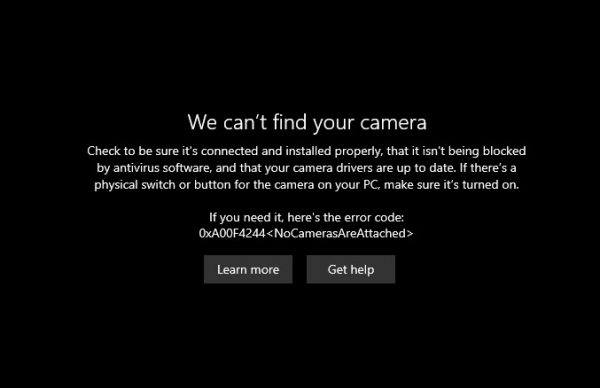 camera not working windows 11