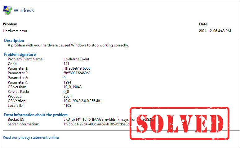 Overclocking Failed Errors