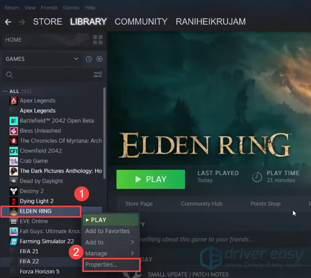 ELDEN RING no Steam