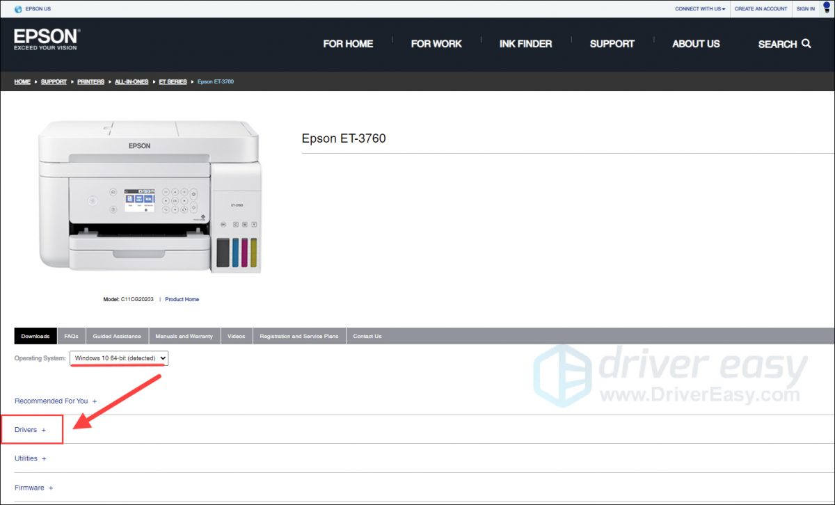 Epson ET3760 Driver Download & Update Guide for Windows Driver Easy