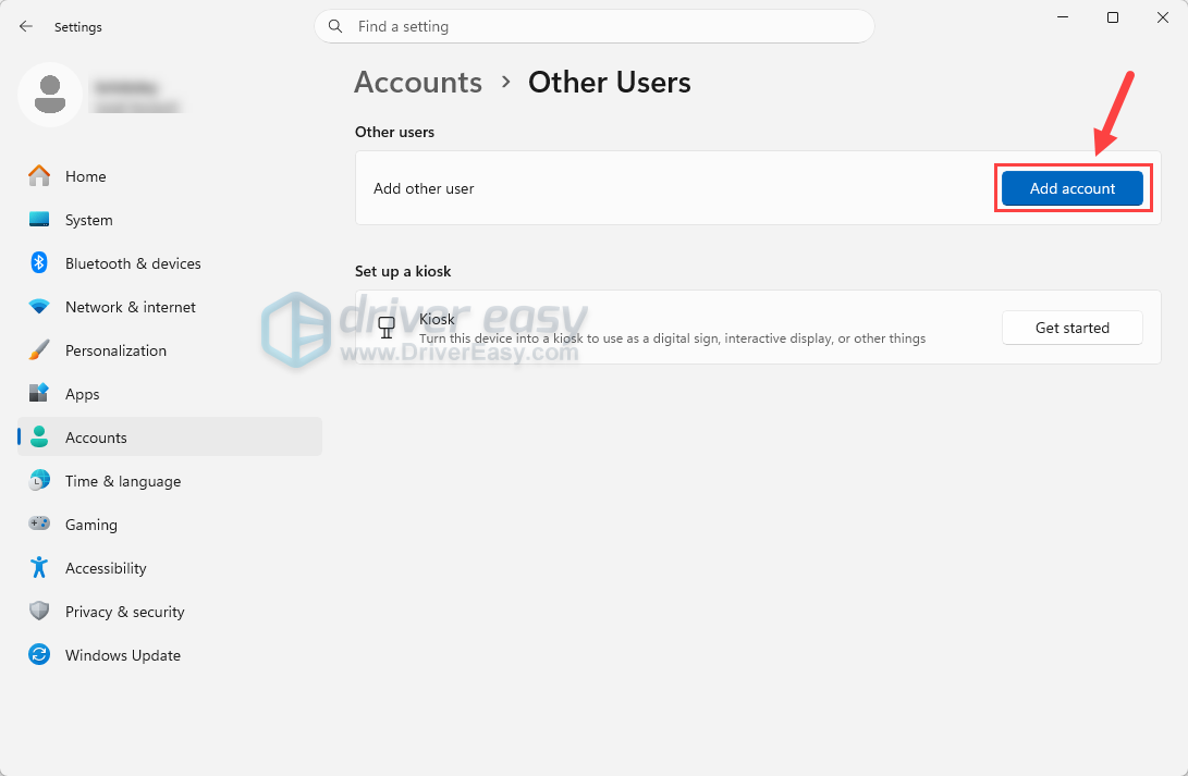 create a new windows user account on windows 11
