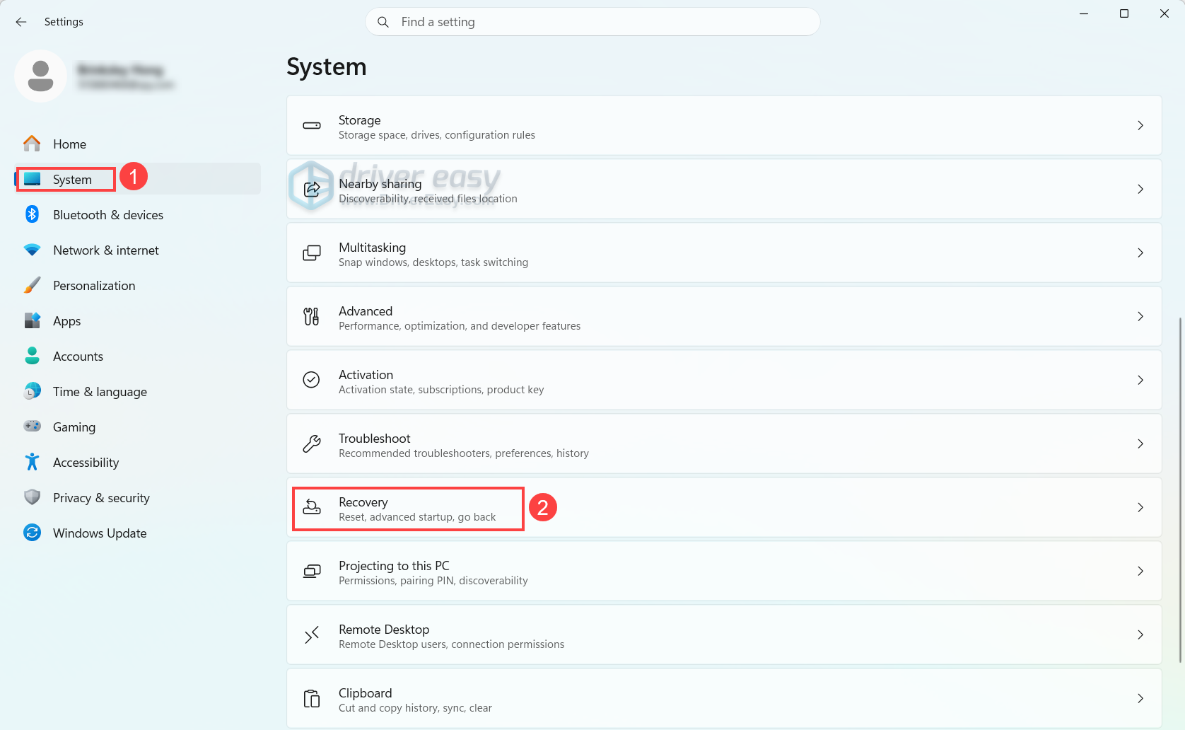 reset windows pc windows 11
