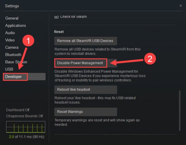 steam vr headset not showing