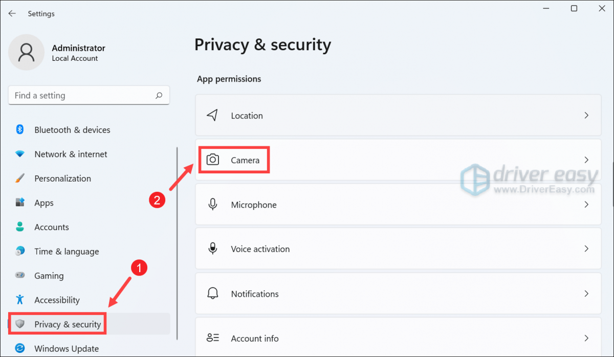 How to Fix cam Black Screen on Windows 11/10 Driver Easy
