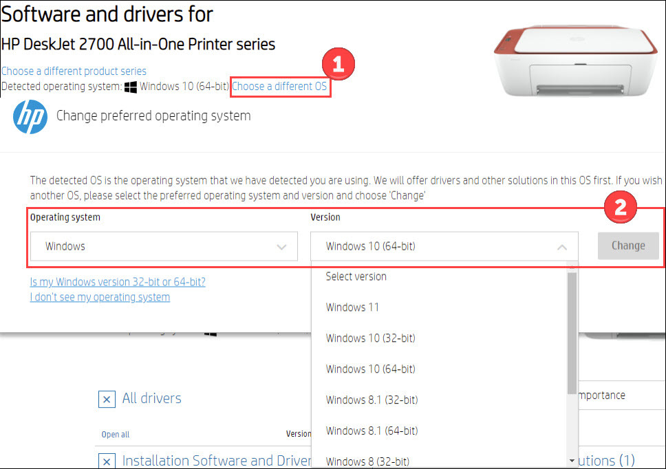 HP DeskJet 2700 Printer Drivers Download