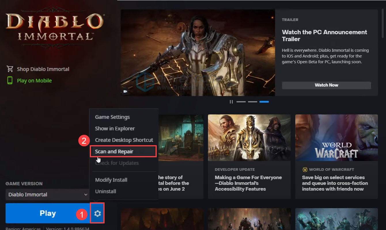 Diablo Immortal: como vincular sua conta Battle.net no PC e celular