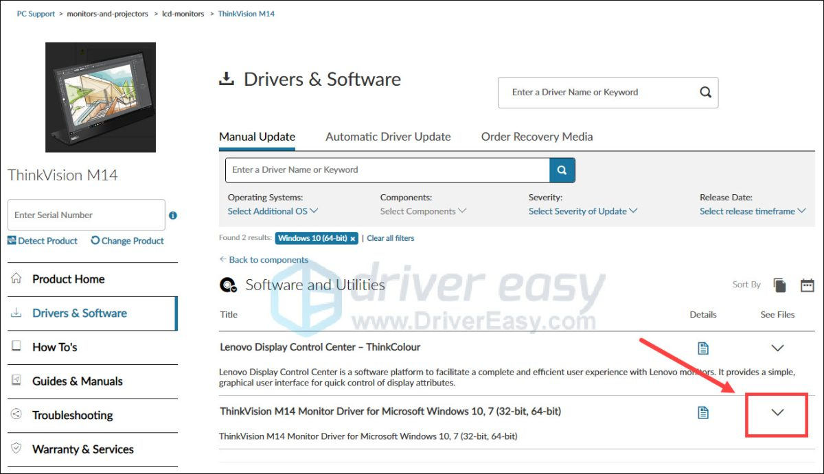 Lenovo Monitor Driver Download & Update Driver Easy
