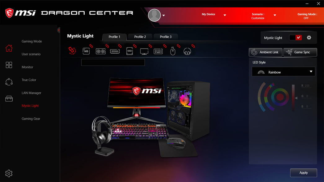 Mystic Light RGB Gaming PC - Recommended RGB PC Parts & Peripherals