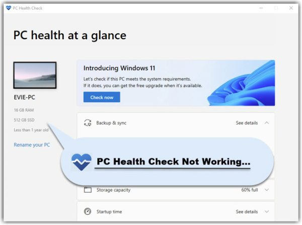 [Fixed] Windows PC Health Check App Not Working - Driver Easy