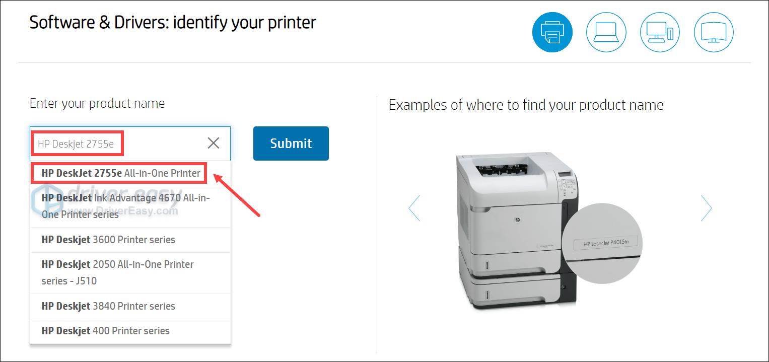 Сайт драйвера для принтера