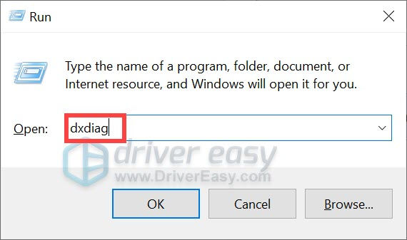 how to open DIrectX Diagnostic Tool