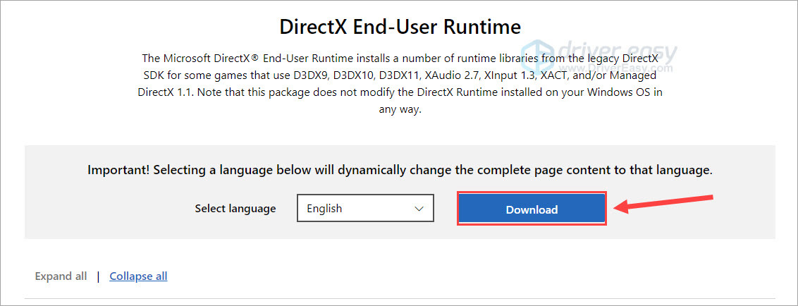 DirectX Runtime - Download