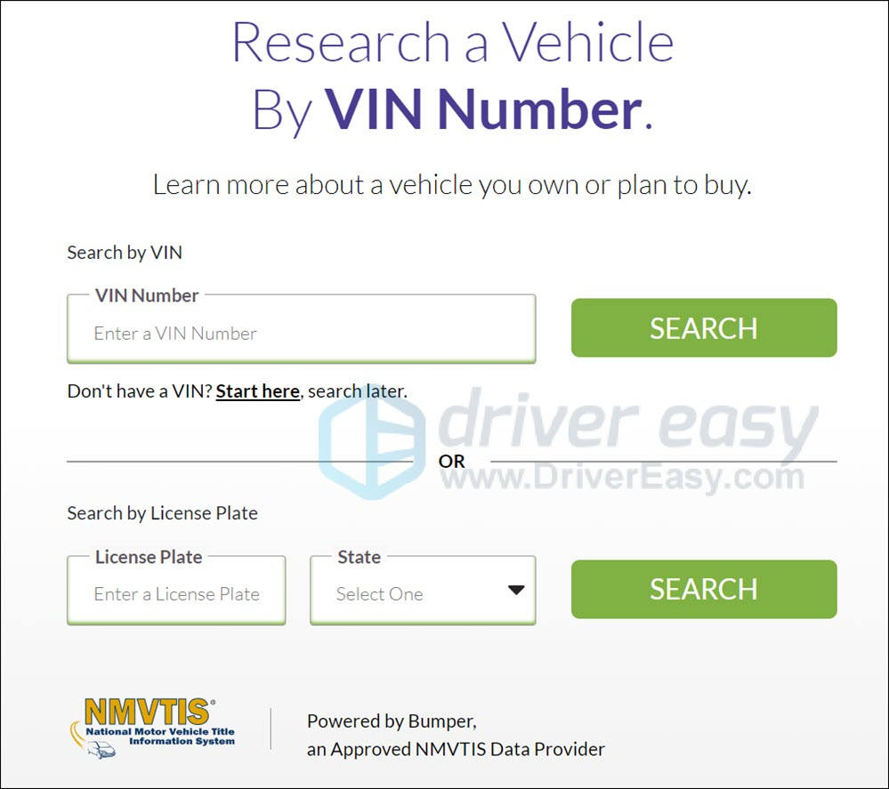 Vehicle History Report by License Plate Number