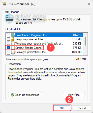clear directx shader cache to fix cs2 crashing