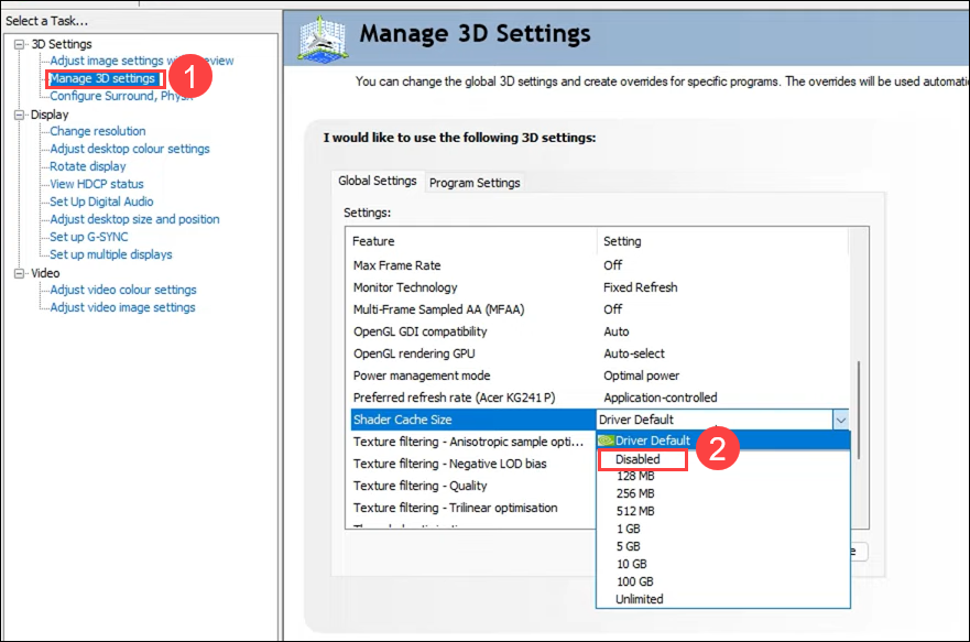 clear nvidia shader cache to fix cs2 crashing