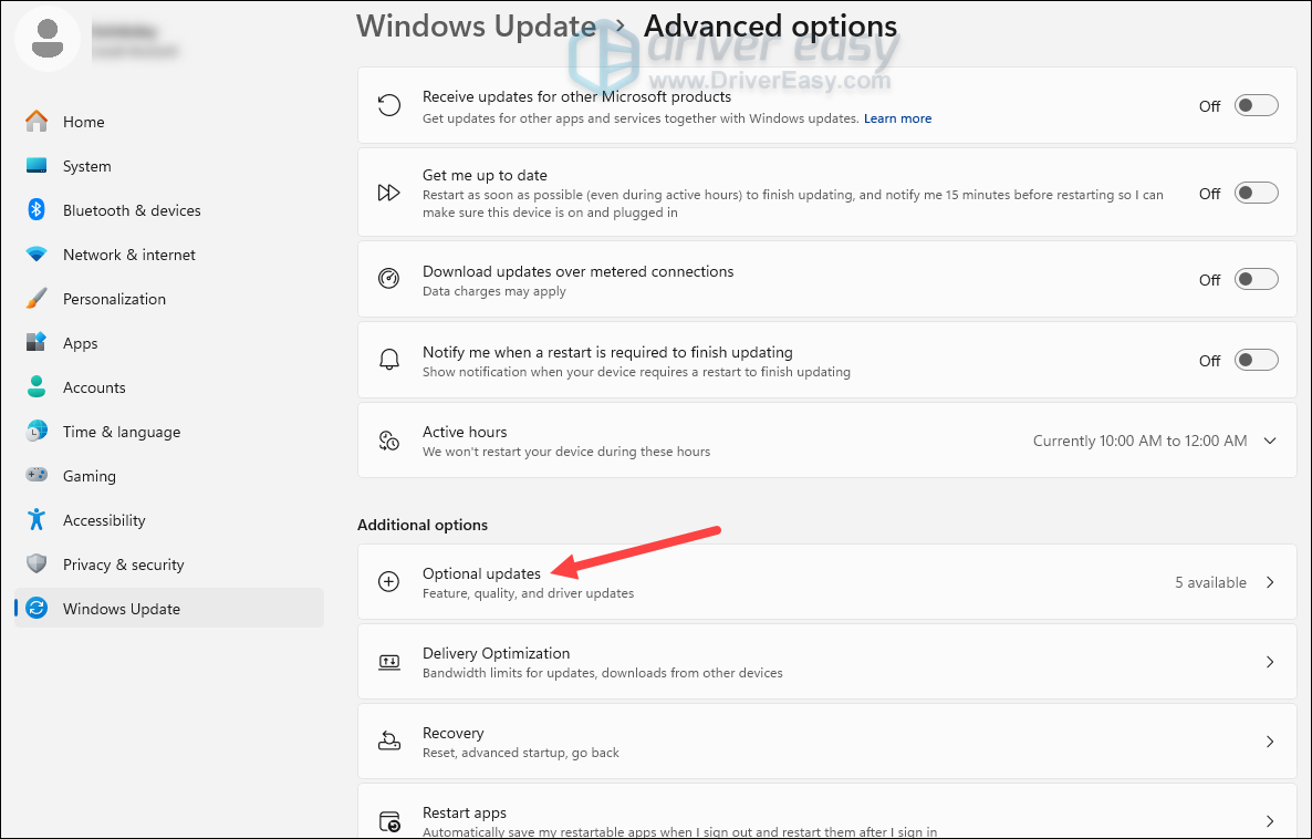 check windows updates optional updates